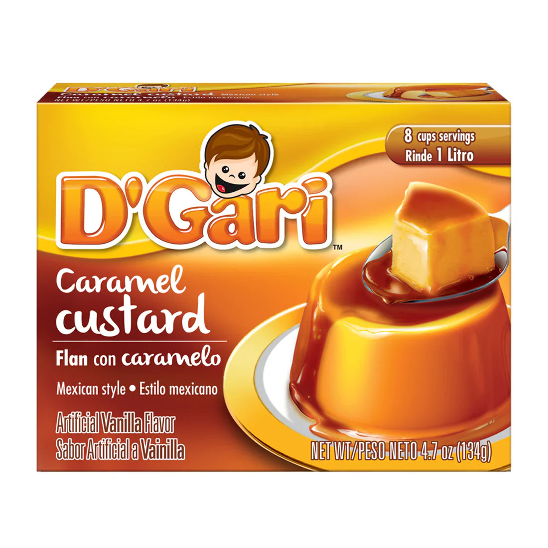 DGARI - FLAN CUSTARD CARAMEL 4.7 OZ - Pack of 24