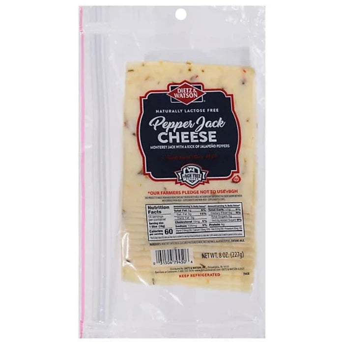 DIETZ AND WATSON - CHEESE MNTRY JCK JAL SLCD 8 OZ - Pack of 12