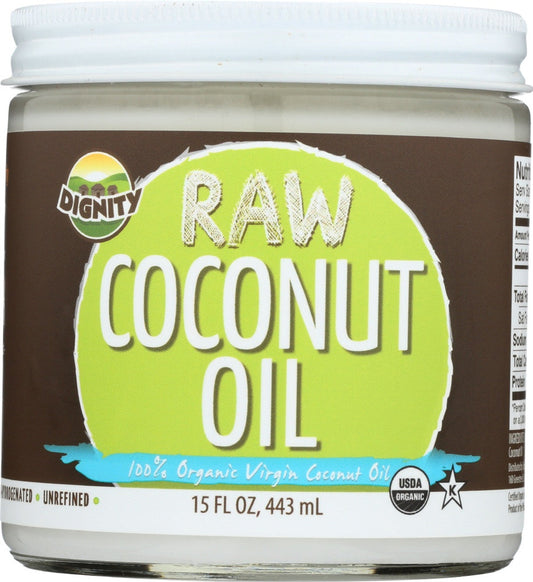 DIGNITY COCONUTS - OIL COCONUT RAW VRGN ORG 15 OZ - Pack of 6