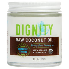 DIGNITY COCONUTS - OIL COCONUT RAW VRGN ORG 4 OZ - Pack of 12