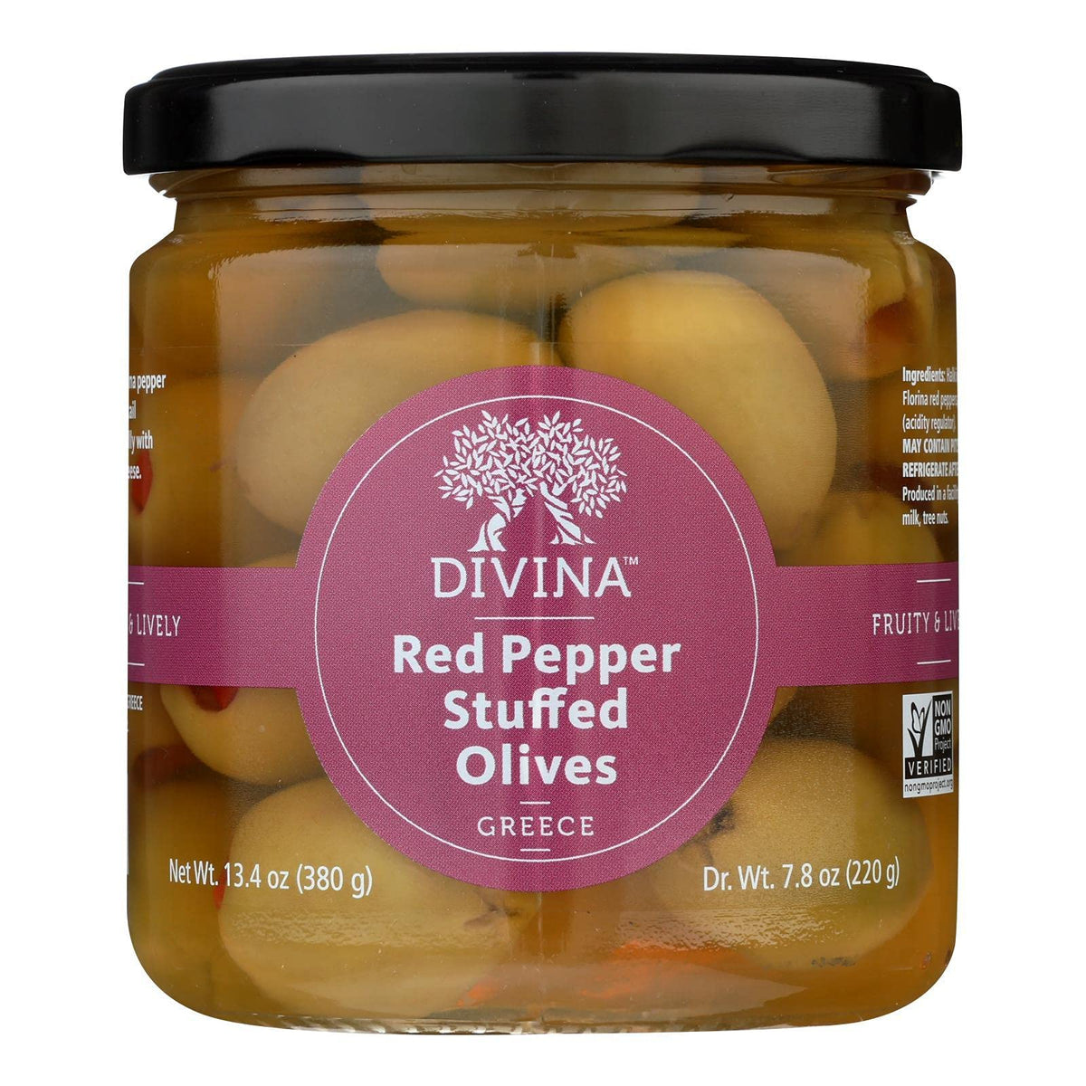 DIVINA OLIVE ATHO STFD RED PEPR 7.8 OZ - Pack of 6