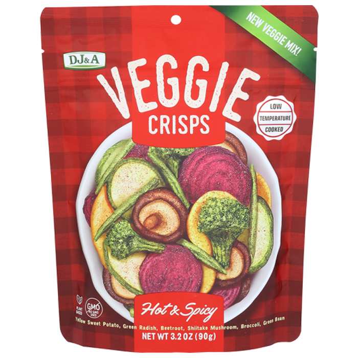 DJ&A - Veggie Crisps Hot & Spicy, 3.17oz