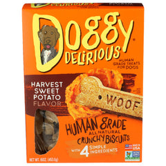 Doggy Delirious - Dog Bone Sweet Potato, 16 Oz | Pack of 6