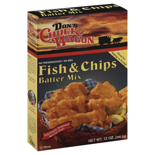 DONS CHUCK WAGON - MIX BATTER FISH & CHIP 12 OZ - Pack of 6