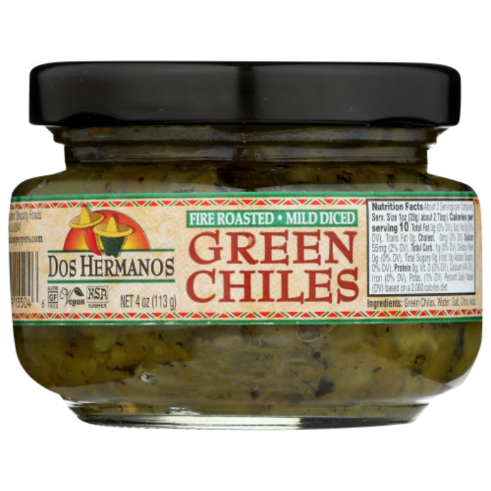 Dos Hermanos - Chili Green Diced, 4 Oz | Pack of 12