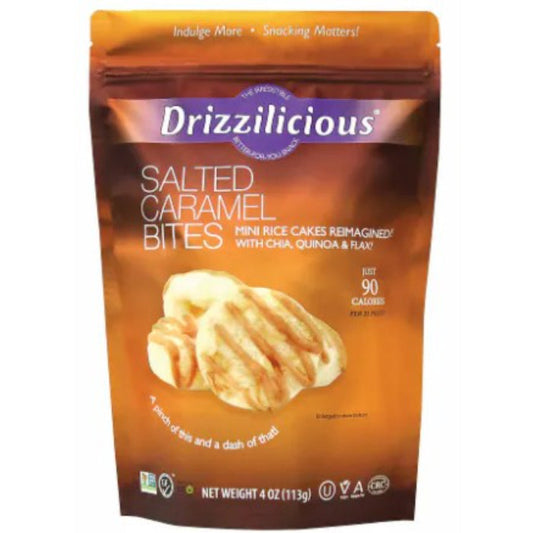 DRIZZILICIOUS - RICE CAKES MINI SLTD CRML 4 OZ - Pack of 6