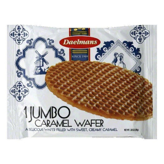 Daelmans - Wafer Caramel Single Jumbo, 1.38 Oz - Pack Of 24