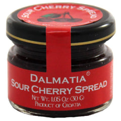 Dalmatia - Sour Cherry Spread Mini Jar, 1.05 Oz - Pack Of 30