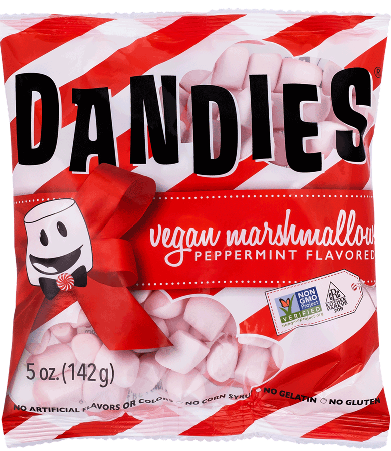 Dandies Vegan Peppermint Marshmallows, 5 oz
 | Pack of 10 - PlantX US