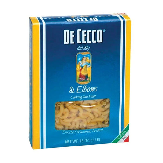 De Cecco - Elbows Pasta, 16 Oz - Pack Of 20