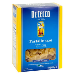 De Cecco - Farfelle Pasta, 16 Oz - Pack Of 12