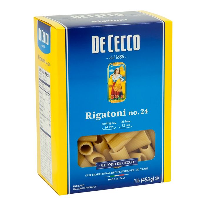 De Cecco - Rigatoni Pasta, 16 Oz - Pack Of 12