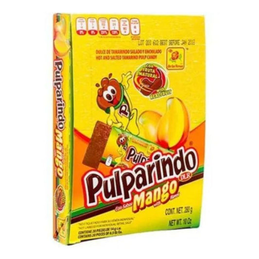 De La Rosa - Pulparindo Mango Candy, 20 Pc - Pack Of 16