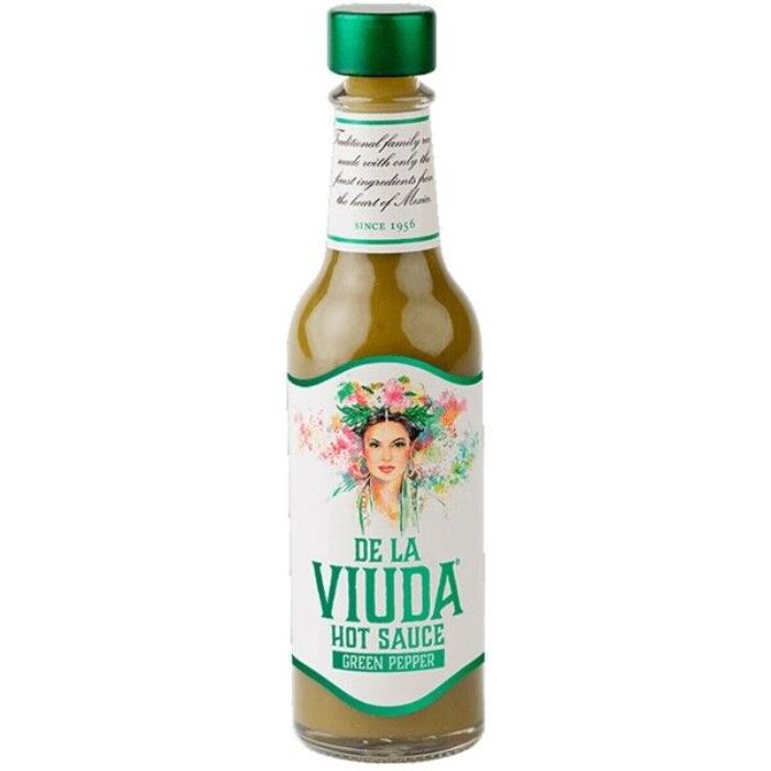 De La Viuda - Hot Green Pepper Sauce, 5 Oz - Pack Of 6