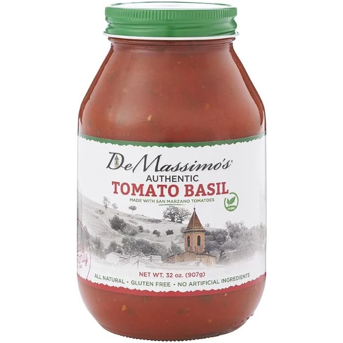 De Massimos - Tomato Basil Pasta Sauce, 32 Oz - Pack Of 6