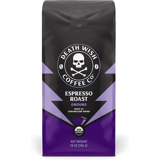 Death Wish Coffee - Cofee Grnd Esprs Ros Org 14 Oz - Pack Of 6