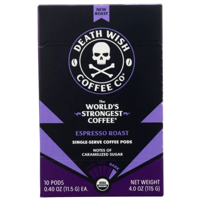 Death Wish Coffee Coffe Ss Esprss Rost Org 10 Ct - Pack Of 6