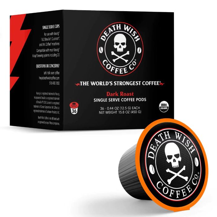 Death Wish Coffee Coffee Ss Capsules 36 Cp - Pack Of 6