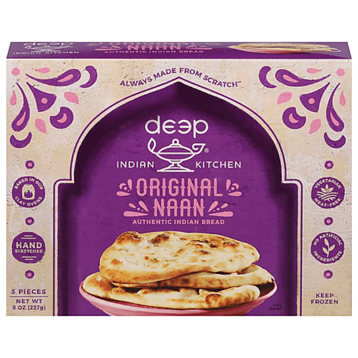 Deep Indian Kitchen - Naan Original 8 Oz - Pack Of 8