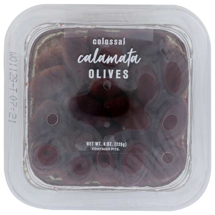 Delallo - Kalamata Olives Whole - 8oz - front