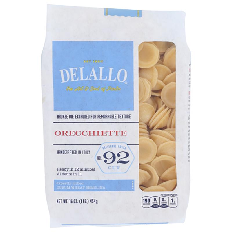 Delallo Pasta Orecchiette #92, 16 oz _ pack of 4