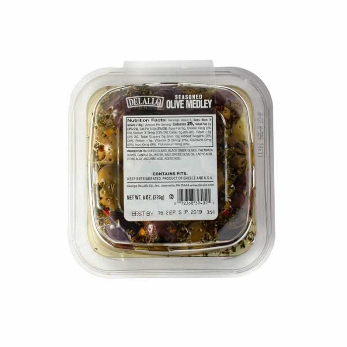 Delallo - Seasoned Olive Medley - back