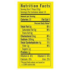 Desert Pepper - Corn Black Bean Red Pepper Salsa, 16oz - nutrition facts