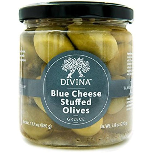 DIVINA - Buffalo Blue Stuffed Olives 7.8OZ ( Pack of 6)