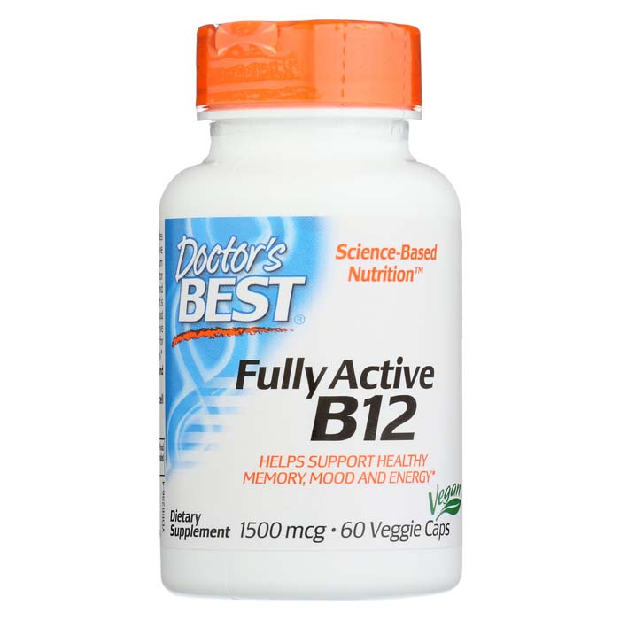 Doctor's Best - Fully Active B12 1500mcg, 60 capsules