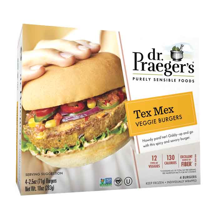 Dr Praeger's - Burger Veggie - Tex Mex, 10oz