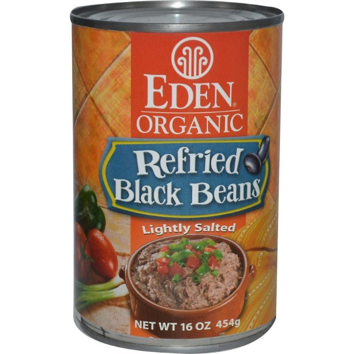 EDEN FOODS BEAN REFRIED BLACK 16 OZ