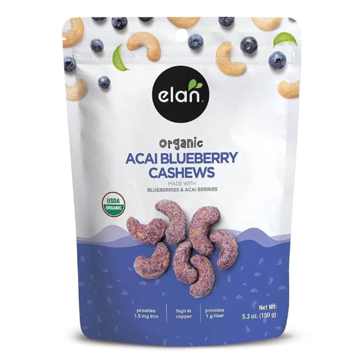 ELAN CASHEWS BLBRY ACAI ORGAN 5.3 OZ