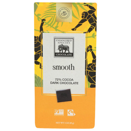 ENDANGERED SPEC - Chimpanzee Dark Chocolate Bar 3OZ ( Pack of 12)