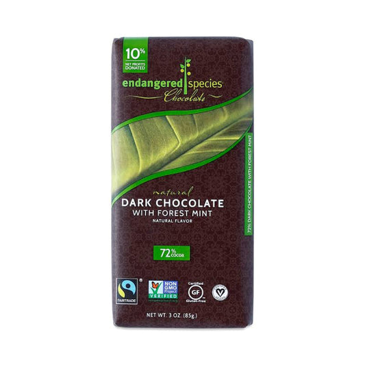ENDANGERED SPEC - Rainforest Dark Chocolate Bar 3OZ ( Pack of 12)