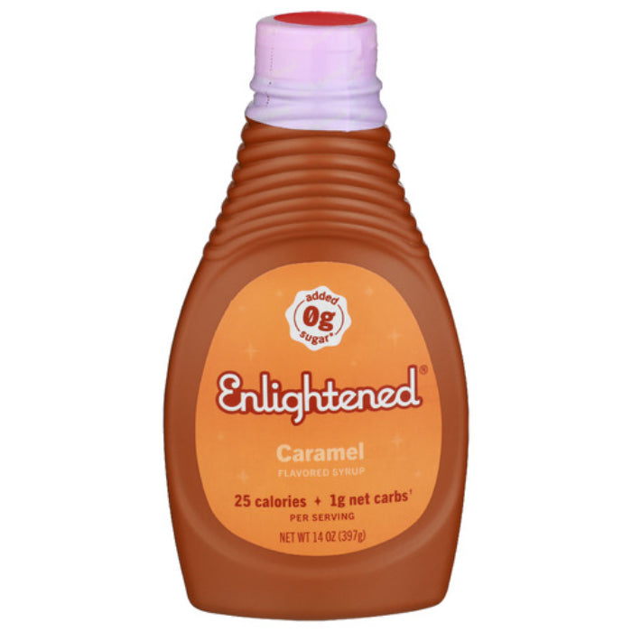 Enlightened Syrup Sugar Free Caramel 14 Oz - Pack of 6