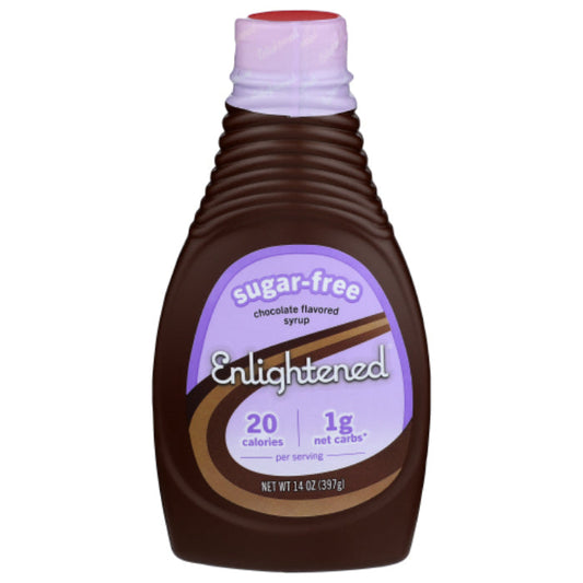 Enlightened Syrup Sugar Free Chocolate 14 Oz - Pack of 6