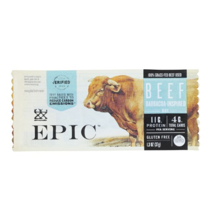 Epic - Barbacoa Beef Bar, 1.3 Oz - Pack of 12