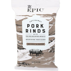 Epic - Sea Salt & Pepper Pork Rinds, 2.5 Oz - Pack of 12