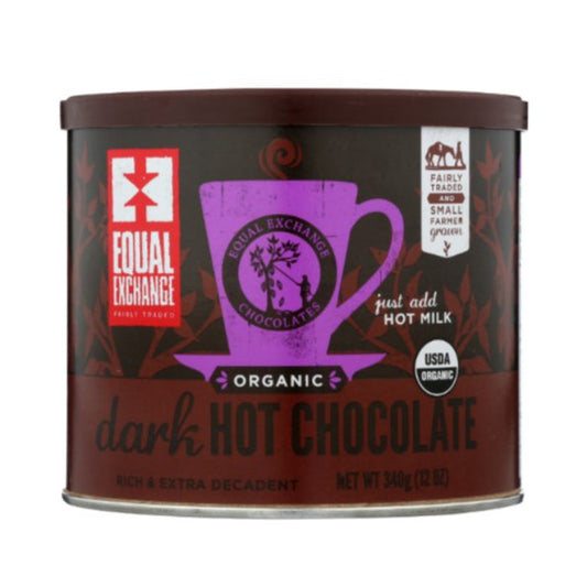 Equal Exchange - Organic Dark Hot Chocolate, 12 Oz - Pack of 6