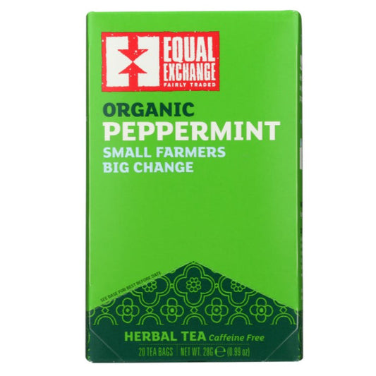 Equal Exchange - Organic Peppermint Tea, 20 Bags - Pack of 6