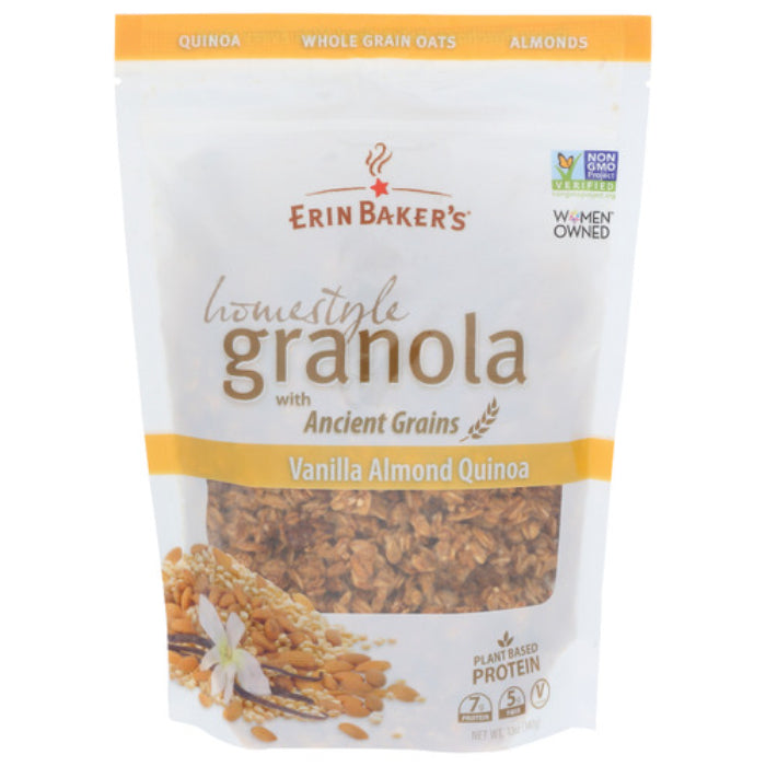 Erin Bakers - Vanilla Almond Quinoa Granola, 12 Oz - Pack of 6