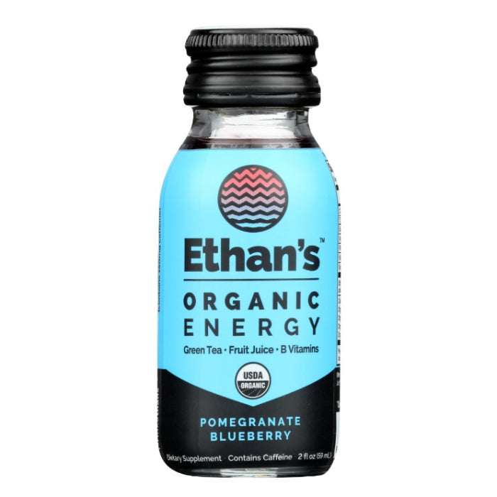 Ethan's - Energy Shot Pomegranate & Blueberry, 2 Fl Oz | Pack of 6