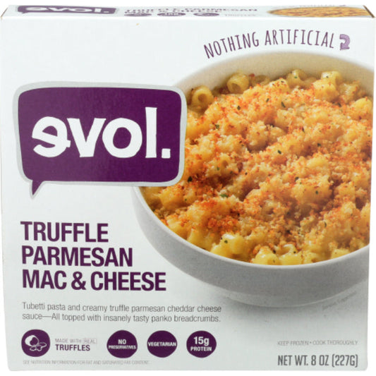 Evol Bowl - Pasta Mac & Cheese with Parmesan Truffle, 8 Oz | Pack of 8