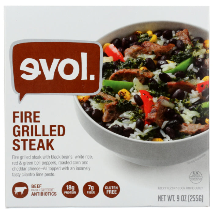 Evol Bowl - Steak Fire Grilled, 9 Oz | Pack of 8