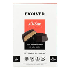 Evolved - Organic Almond Dark Chocolate Cups, 4.93 Oz - Pack of 6