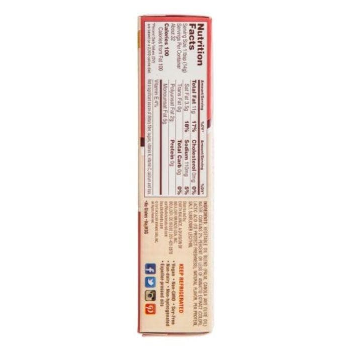 Earth Balance - Soy Free Buttery Sticks, 16oz - back