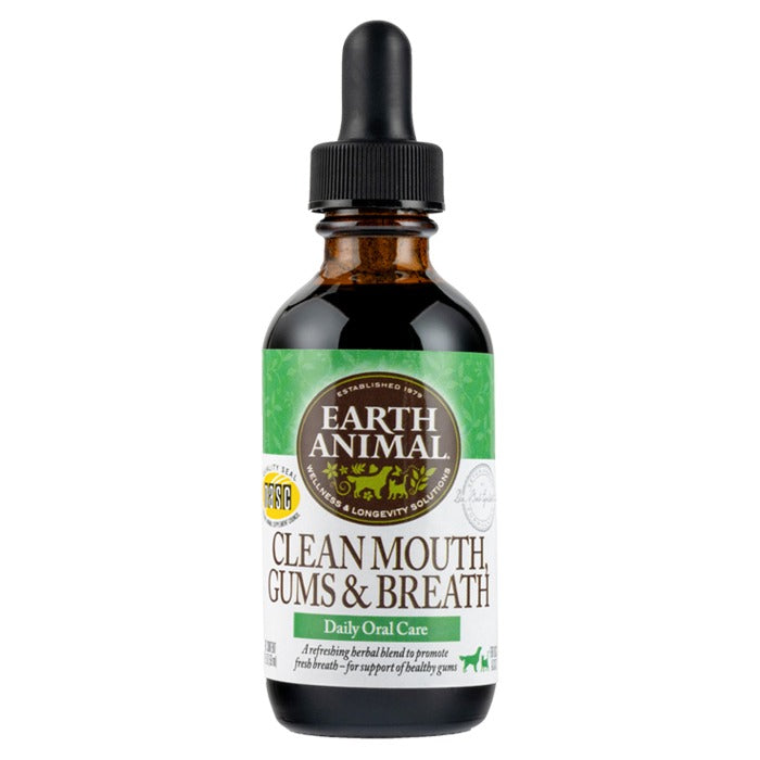 Earth Animal - Clean Mouth, Gums & Breath Remedy for Pets, 2oz