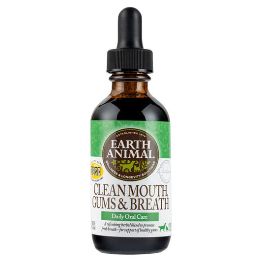 Earth Animal - Clean Mouth, Gums & Breath Remedy for Pets, 2oz