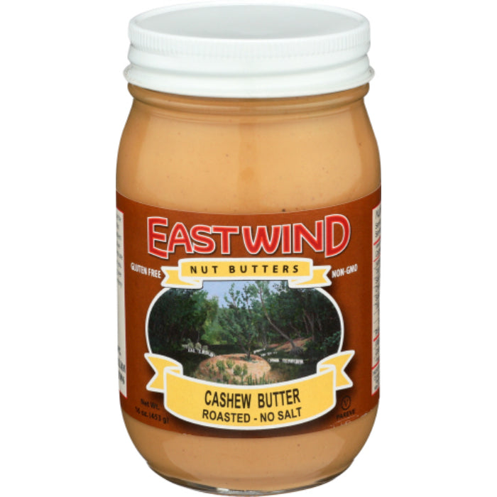 East Wind Nut Butter Cashew Roasted 16 Oz - Pack of 6