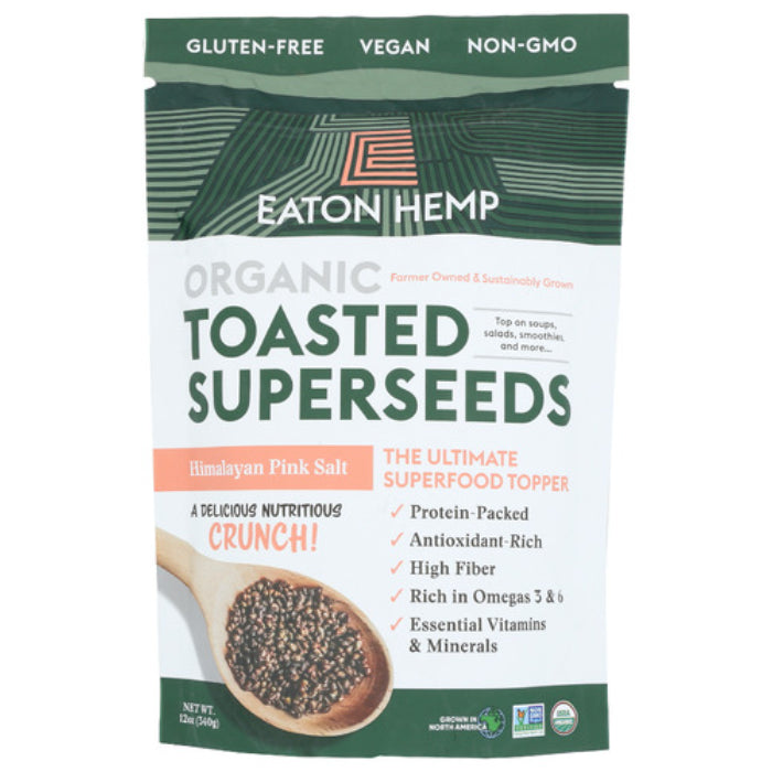 EATON HEMP SEEDS ORG TST PNK HMNSLT 12 OZ - Pack of 8
